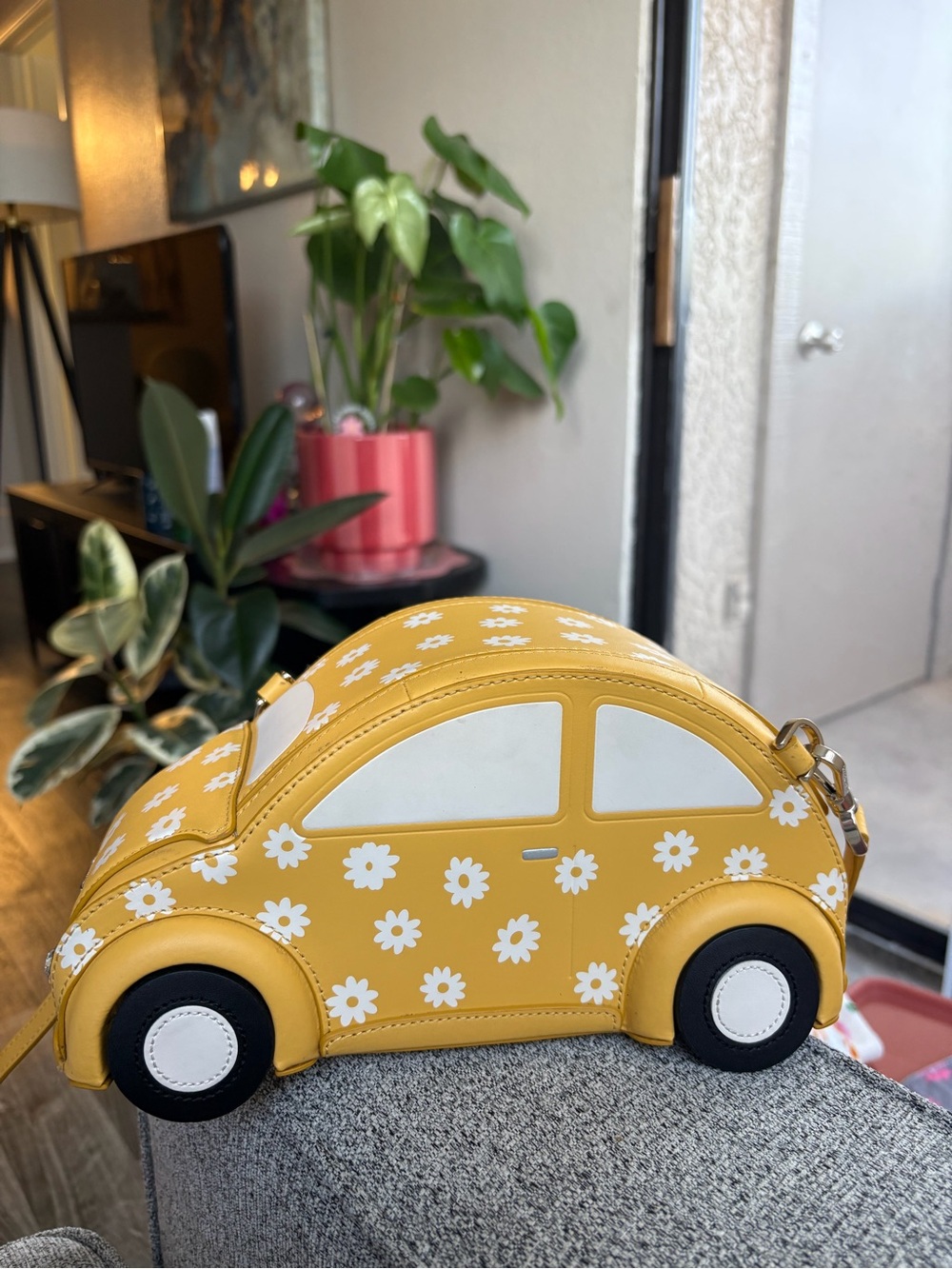 Kate Spade Yellow Daisy Toy Car Shoulder Bag